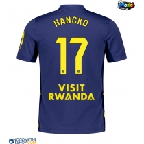 Moški Nogometni dresi Atletico Madrid David Hancko #17 Gostujoči 2025-26 Kratek Rokav